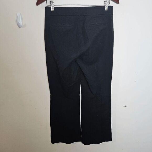 J. Crew Hayden Lockout Kick out Cropped Pants AJ883 Women's Black Size 4T - Picture 2 of 4